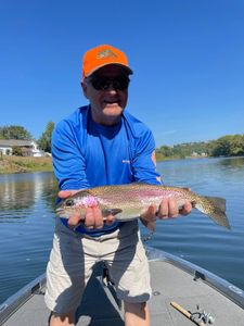 Reeling in a rainbow masterpiece!