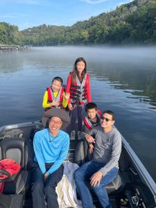 Five people fishing in Missouri