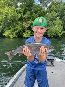 Rainbow trout caught fishing in Missouri