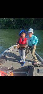 Couple enjoying fishing in Branson