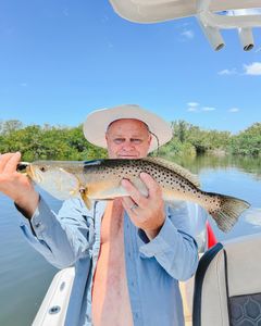 Spotted Weakfish caught while fishing in FL