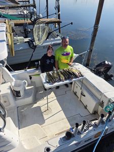 Two people fishing in NY
