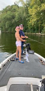 Two people fishing in IL