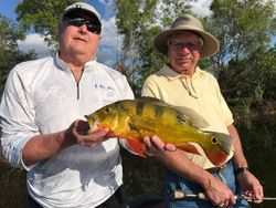 Two people fishing in Itasca