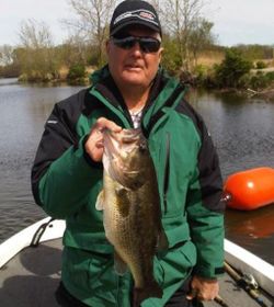Largemouth bass caught in Itasca