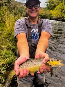 Angler with fishing rod in UT