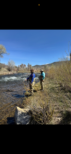 Fly fishing adventure in Provo, UT on a partly cloudy day
