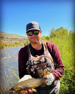 A person fishing in Provo