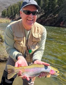 Caught a rainbow trout in Provo while fishing