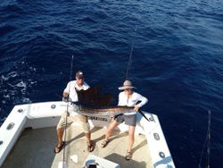 Photograph of an Atlantic Sailfish caught while fishing in Islamorada
