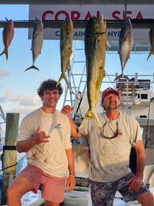 5 little tunny and cero mackerel fish caught in FL