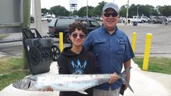 Photograph of a King Mackerel fish caught in Jacksonville, Florida