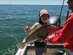 Two people fishing in Gulf Shores