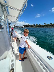 A person enjoying a fishing cruise in Florida