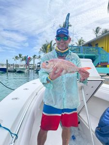 Two people fishing in Pompano Beach, Florida