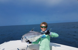 A permit fish caught in Fort Myers