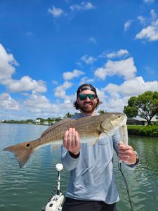 Redfish caught by angler on the water in FL