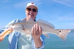 One redfish caught by angler in Sarasota