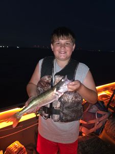 Walleye caught during night fishing trip in Elma New York