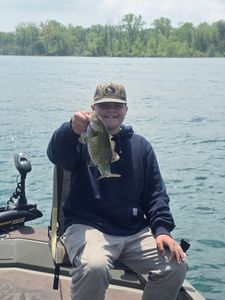 Smallmouth bass caught fishing in Elma New York
