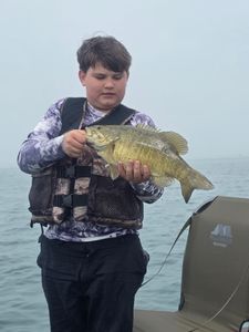 Smallmouth bass catch fishing in Elma New York