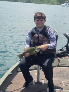 Smallmouth bass caught while fishing in Elma New York