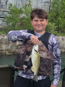 Smallmouth bass caught while fishing in Elma New York