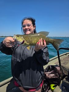 Smallmouth bass catch fishing in Elma New York