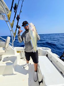 Single fisherman with a big 23-inch catch in Hialeah