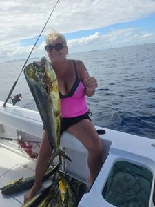 One person fishing on a cruise in FL