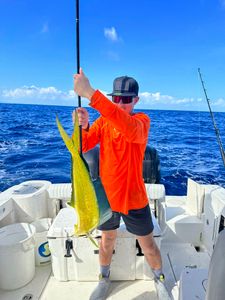 Angler with a 34-inch fish in Hialeah