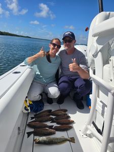 Two spotted weakfish caught during a cruises and fishing trip in Florida