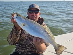 Spotted weakfish caught fishing in Texas City