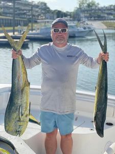 Two fish caught while fishing in NC