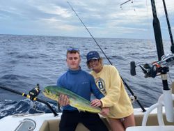 Two people fishing in North Carolina