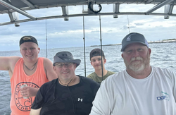 Four people fishing in Florida