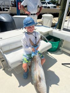 A huge King Mackerel caught while fishing in Panama City Beach