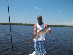 A single angler fishing in FL