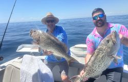 Two large gag grouper caught during fishing trip in Port Canaveral FL waters