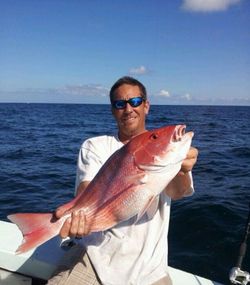 Red snapper caught while fishing in Port Canaveral FL waters