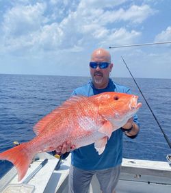 Red snapper caught while fishing in Port Canaveral FL waters
