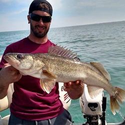 A single angler fishing in Marblehead