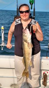 Angler fishing in Marblehead, Massachusetts