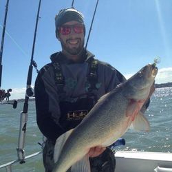 A single angler fishing in OH