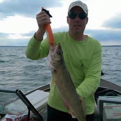 A person fishing in Marblehead