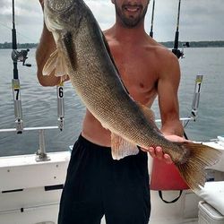 A lone fisherman angling in OH