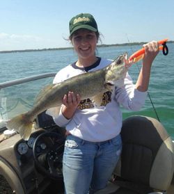 A fisherman with a big catch in OH