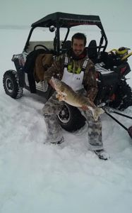 A lone angler fishing in OH