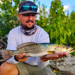 A lone angler fishing in Miami