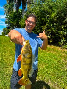 A person fishing in Miami
